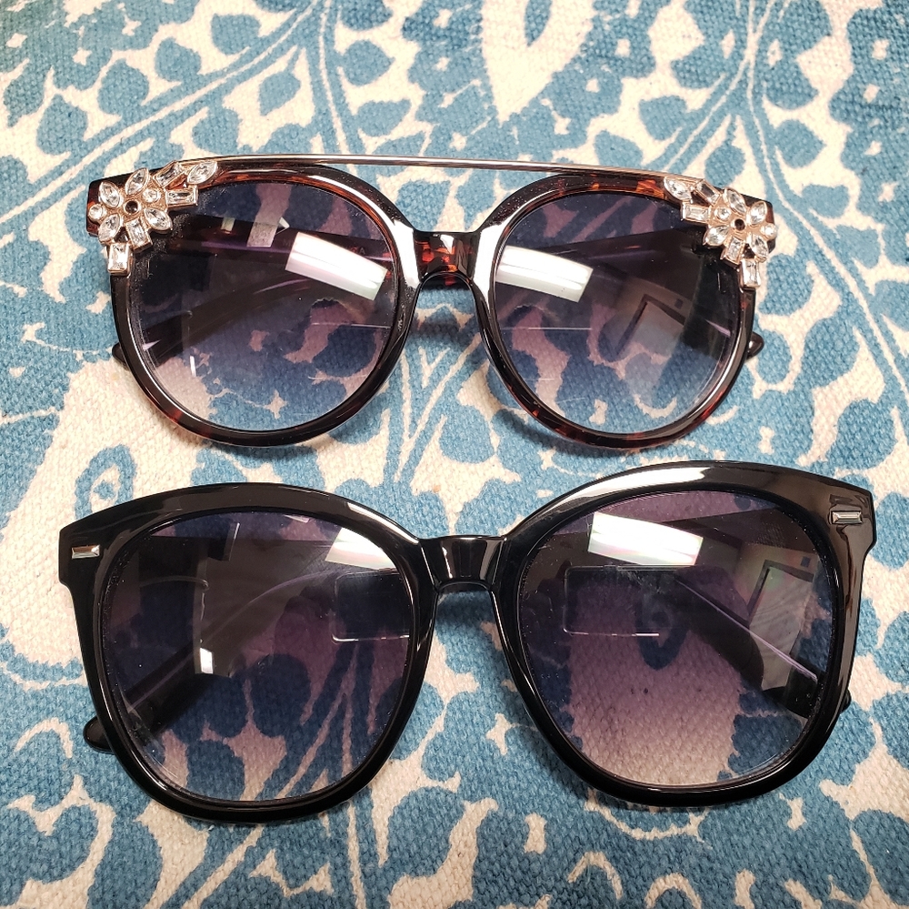Black and tortoise sunglasses
